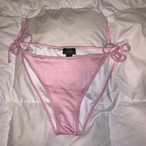 L.A. Hearts Silky Polka Dot Bikini Bottoms